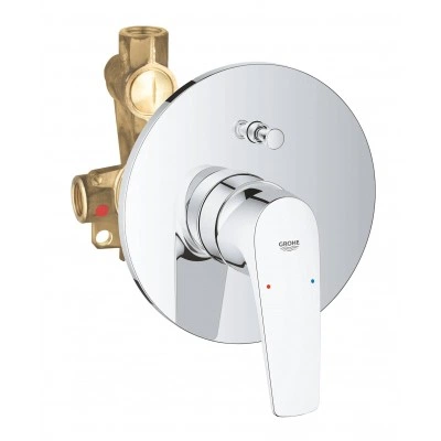 Смеситель однорычажный для ванны, GROHE Start Flow, хром, (29117000) Смеситель однорычажный для ванны, GROHE Start Flow, хром, (29117000)