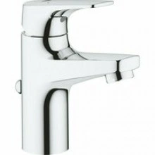Смеситель для раковины GROHE BauFlow с донным клапаном, S-Size, хром (23751000)