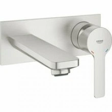Внешняя часть смесителя для раковины GROHE Lineare на 2 отверстия, суперсталь (19409DC1)