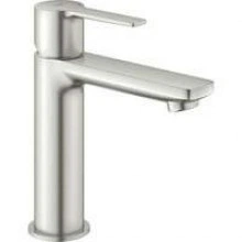 Смеситель для раковины GROHE Lineare с донным клапаном, суперсталь (23106DC1)