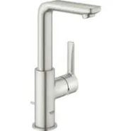Смеситель для раковины GROHE Lineare с донным клапаном, L-Size, суперсталь (23296DC1)
