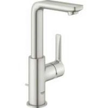 Смеситель для раковины GROHE Lineare с донным клапаном, L-Size, суперсталь (23296DC1)
