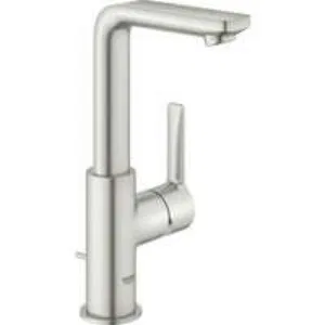 Смеситель для раковины GROHE Lineare с донным клапаном, L-Size, суперсталь (23296DC1) Смеситель для раковины GROHE Lineare с донным клапаном, L-Size, суперсталь (23296DC1)