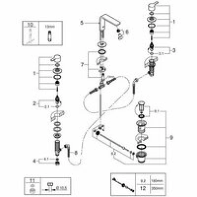 Смеситель для раковины GROHE Lineare на 3 отверстия, M-size, хром (20304001) Смеситель для раковины GROHE Lineare на 3 отверстия, M-size, хром (20304001)