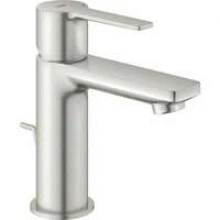 Смеситель для раковины GROHE Lineare с донным клапаном, суперсталь (32109DC1)