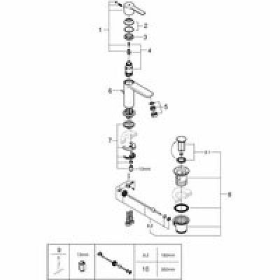 Смеситель для раковины GROHE Lineare, XS-size, хром (23790001) Смеситель для раковины GROHE Lineare, XS-size, хром (23790001)