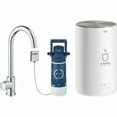 Комплект для кухни GROHE Red Mono с C-образным вентилем, бойлером M-Size и фильтром, хром (30085001) Комплект для кухни GROHE Red Mono с C-образным вентилем, бойлером M-Size и фильтром, хром (30085001)