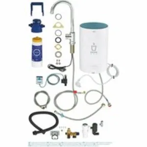 Комплект для кухни GROHE Red Mono с C-образным вентилем, бойлером M-Size и фильтром, хром (30085001) Комплект для кухни GROHE Red Mono с C-образным вентилем, бойлером M-Size и фильтром, хром (30085001)