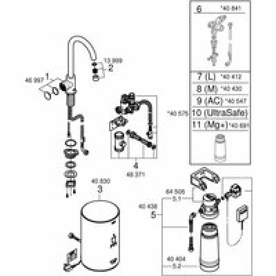 Комплект для кухни GROHE Red Mono с C-образным вентилем, бойлером M-Size и фильтром, хром (30085001) Комплект для кухни GROHE Red Mono с C-образным вентилем, бойлером M-Size и фильтром, хром (30085001)