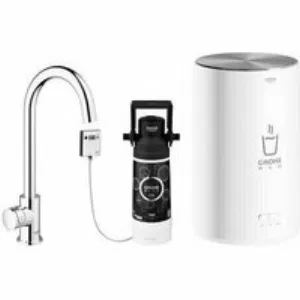 Комплект для кухни GROHE Red Mono с C-образным вентилем, бойлером M-Size и фильтром, хром (30085001) Комплект для кухни GROHE Red Mono с C-образным вентилем, бойлером M-Size и фильтром, хром (30085001)