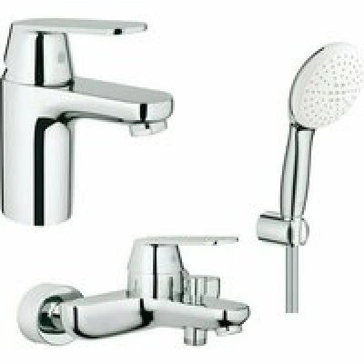 Готовый комплект для ванной комнаты GROHE Eurosmart Cosmopolitan, хром (NB0040) Готовый комплект для ванной комнаты GROHE Eurosmart Cosmopolitan, хром (NB0040)