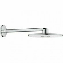 Верхний душ GROHE Rainshower 310 SmartActive с душевым кронштейном, 2 режима, 430 мм, белая луна (26475LS0)