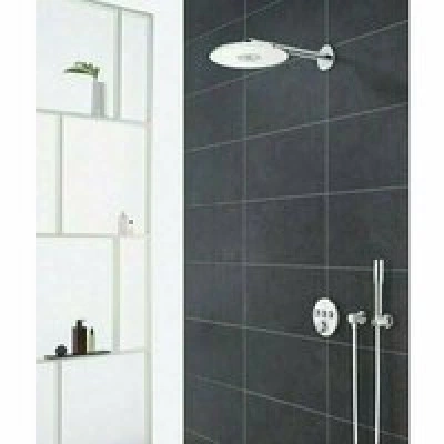 Верхний душ GROHE Rainshower 310 SmartActive с душевым кронштейном, 2 режима, 430 мм, белая луна (26475LS0) Верхний душ GROHE Rainshower 310 SmartActive с душевым кронштейном, 2 режима, 430 мм, белая луна (26475LS0)