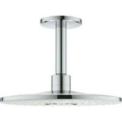 Верхний душ GROHE Rainshower 310 SmartActive с потолочным душевым кронштейном 142 мм, 2 режима струи, белая луна (26477LS0)