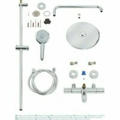 Душевая система GROHE Euphoria System 260 с термостатом для ванны, хром (27475001) Душевая система GROHE Euphoria System 260 с термостатом для ванны, хром (27475001)