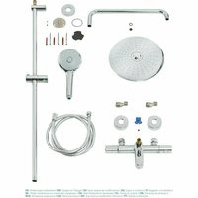 Душевая система с термостатом для ванны, GROHE Euphoria System 260, хром, (26114001) Душевая система с термостатом для ванны, GROHE Euphoria System 260, хром, (26114001)