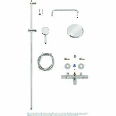 Душевая система GROHE Tempesta Cosmopolitan System 210 с термостатом для ванны, хром (26223001) Душевая система GROHE Tempesta Cosmopolitan System 210 с термостатом для ванны, хром (26223001)