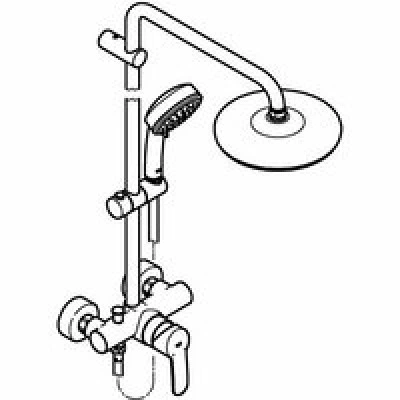 Душевая система GROHE Tempesta Cosmopolitan System 210 со смесителем для душа, хром (26224001) Душевая система GROHE Tempesta Cosmopolitan System 210 со смесителем для душа, хром (26224001)