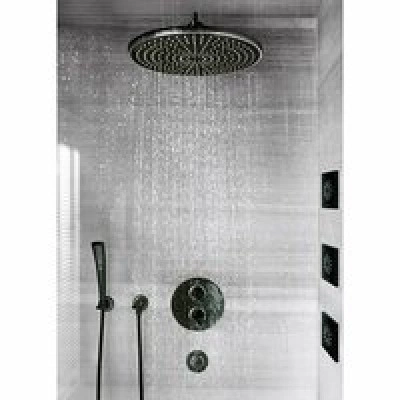 Внешняя часть термостата для душа GROHE Ondus, хром/черный бархат (19443KS0) Внешняя часть термостата для душа GROHE Ondus, хром/черный бархат (19443KS0)
