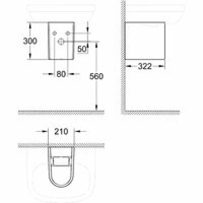 Полупьедестал для раковины GROHE Euro Ceramic, белый (39201000) Полупьедестал для раковины GROHE Euro Ceramic, белый (39201000)