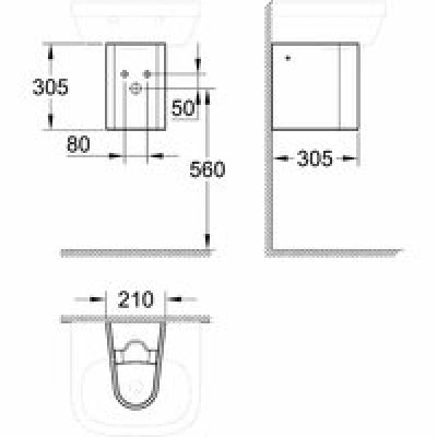 Полупьедестал для раковины GROHE Euro Ceramic, 50 см, белый (39325000) Полупьедестал для раковины GROHE Euro Ceramic, 50 см, белый (39325000)