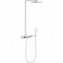 Душевая система GROHE Rainshower System SmartControl 360 MONO с термостатом для душа, белая луна (26361LS0)