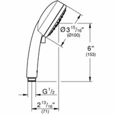 Ручной душ GROHE Tempesta Cosmopolitan 100, 4 режима, хром/белый (27575002) Ручной душ GROHE Tempesta Cosmopolitan 100, 4 режима, хром/белый (27575002)