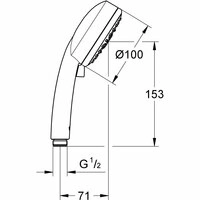 Ручной душ GROHE Tempesta Cosmopolitan 100, 4 режима, хром/серый (27573002) Ручной душ GROHE Tempesta Cosmopolitan 100, 4 режима, хром/серый (27573002)