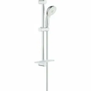 Душевой гарнитур GROHE Tempesta Rustic 100 с мыльницей, 4 режима струи, душевая штанга 600 мм, 9,5 л/мин, хром (26086001) Душевой гарнитур GROHE Tempesta Rustic 100 с мыльницей, 4 режима струи, душевая штанга 600 мм, 9,5 л/мин, хром (26086001)