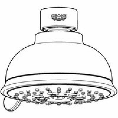Верхний душ GROHE Tempesta Rustic 100, 9,5 л/мин, 4 режима, хром (27610001) Верхний душ GROHE Tempesta Rustic 100, 9,5 л/мин, 4 режима, хром (27610001)