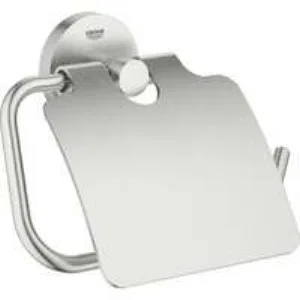 Держатель для туалетной бумаги GROHE Essentials, с крышкой, суперсталь (40367DC1) Держатель для туалетной бумаги GROHE Essentials, с крышкой, суперсталь (40367DC1)