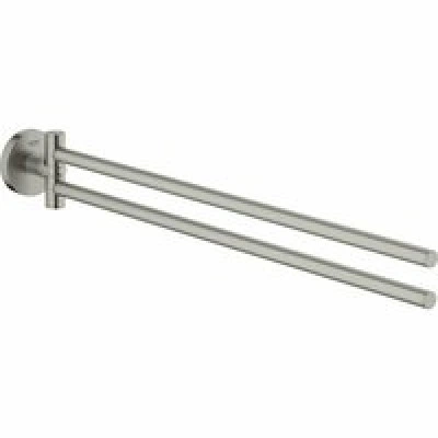Держатель для полотенца GROHE Essentials двойной, суперсталь (40371DC1) Держатель для полотенца GROHE Essentials двойной, суперсталь (40371DC1)