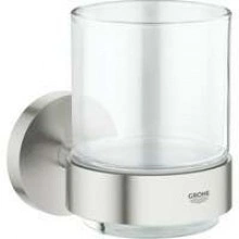 Стакан с держателем GROHE Essentials, суперсталь (40447DC1)