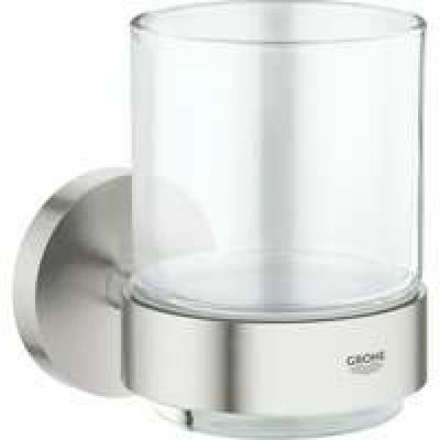 Стакан с держателем GROHE Essentials, суперсталь (40447DC1) Стакан с держателем GROHE Essentials, суперсталь (40447DC1)