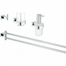 Набор аксессуаров GROHE Essentials Cube (4 предмета), хром (40847001)