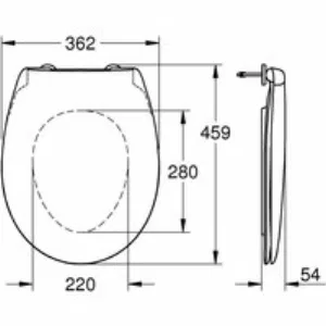 Сиденье для унитаза GROHE Bau Ceramic, альпин-белый (39492000) Сиденье для унитаза GROHE Bau Ceramic, альпин-белый (39492000)