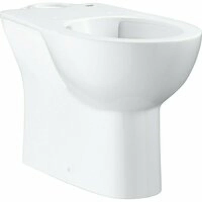 Унитаз напольный безободковый GROHE Bau Ceramic, вертикальный выпуск (без бачка и сиденья), альпин-белый (39429000)