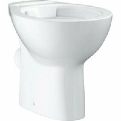 Унитаз напольный безободковый GROHE Bau Ceramic горизонтальный выпуск (без сиденья), альпин-белый (39430000) Унитаз напольный безободковый GROHE Bau Ceramic горизонтальный выпуск (без сиденья), альпин-белый (39430000)