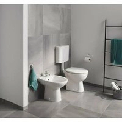 Унитаз напольный безободковый GROHE Bau Ceramic горизонтальный выпуск (без сиденья), альпин-белый (39430000) Унитаз напольный безободковый GROHE Bau Ceramic горизонтальный выпуск (без сиденья), альпин-белый (39430000)