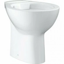 Унитаз напольный GROHE Bau Ceramic, выпуск в пол (без сиденья), НЕ подходит для бачков на унитаз, альпин-белый (39431000)