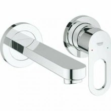 Смеситель для раковины GROHE BauLoop в комплекте с монтажной частью, хром (20289000)