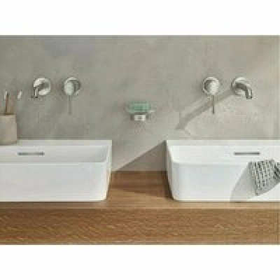 Внешняя часть смесителя для раковины GROHE Essence на 2 отверстия, M-Size, суперсталь (19408DC1) Внешняя часть смесителя для раковины GROHE Essence на 2 отверстия, M-Size, суперсталь (19408DC1)