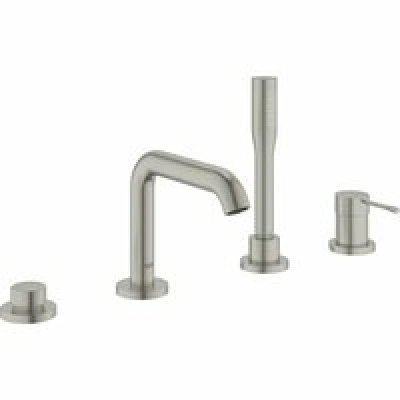 Смеситель для ванны GROHE Essence на 4 отверстия, на край ванны, суперсталь (19578DC1) Смеситель для ванны GROHE Essence на 4 отверстия, на край ванны, суперсталь (19578DC1)