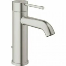 Смеситель для раковины GROHE Essence S-Size II с донным клапаном, суперсталь (23589DC1)