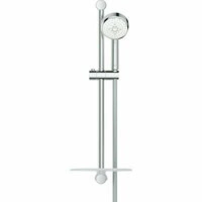 Душевой гарнитур GROHE Tempesta Cosmopolitan 100 с мыльницей, 4 режима струи, душевая штанга 600 мм, 9,5 л/мин, хром (27577002) Душевой гарнитур GROHE Tempesta Cosmopolitan 100 с мыльницей, 4 режима струи, душевая штанга 600 мм, 9,5 л/мин, хром (27577002)