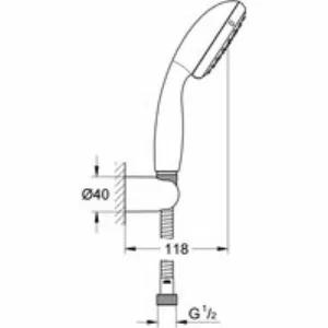 Душевой набор GROHE Tempesta 100, 2 режима, 1500 мм, 7,4 л/мин, хром (2780310E) Душевой набор GROHE Tempesta 100, 2 режима, 1500 мм, 7,4 л/мин, хром (2780310E)