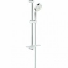Душевой гарнитур GROHE Tempesta Cosmopolitan 100 с мыльницей, 3 режима струи, душевая штанга 600 мм, 9,5 л/мин, хром (27929002)