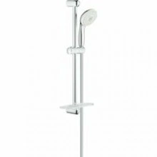 Душевой гарнитур GROHE New Tempesta 100 с мыльницей, 4 режима струи, душевая штанга 600 мм, 9,5 л/мин, хром (28436002)