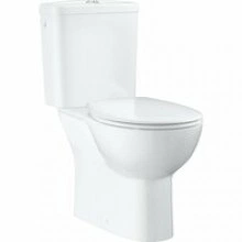Унитаз напольный с бачком и сиденьем с микролифтом GROHE Bau Ceramic, альпин-белый (39346000)