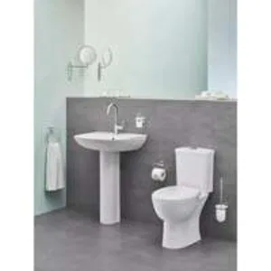 Унитаз напольный с бачком и сиденьем с микролифтом GROHE Bau Ceramic, альпин-белый (39346000) Унитаз напольный с бачком и сиденьем с микролифтом GROHE Bau Ceramic, альпин-белый (39346000)